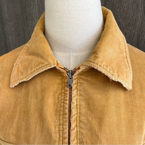 THE MAN By McGREGOR Yellow Corduroy Zip Up Jacket Size 42 - Picture 2 of 6